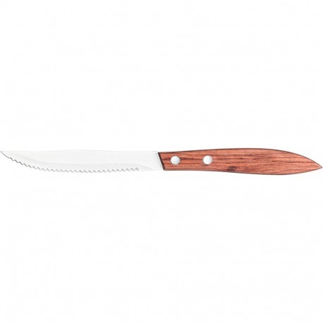 Nóż do steków i pizzy z drewnianą rączką, L 110 mm