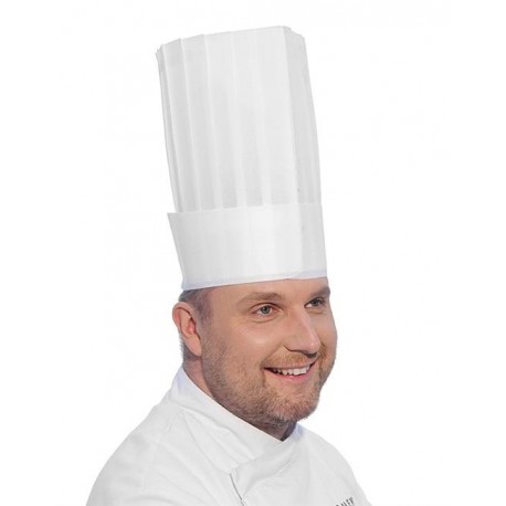 Czapka kucharska 'LE GRAND CHEF' - zestaw 10 sztuk