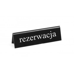 Tabliczka informacyjna 'Rezerwacja' EN